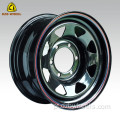 8 Falou 15x8 rodas de aço preto